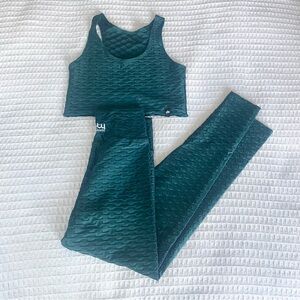 Booty by Brabants Teal Leggings and Top Set